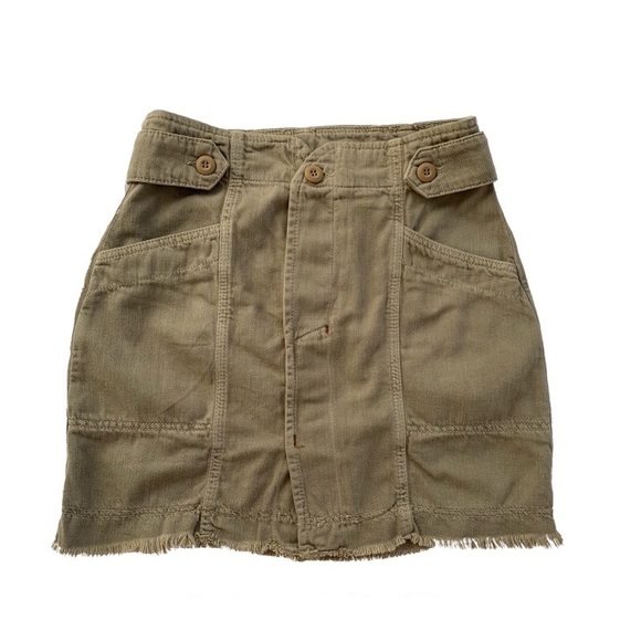Free People High Waisted Mini Skirt Utility 8 - Picture 4 of 12